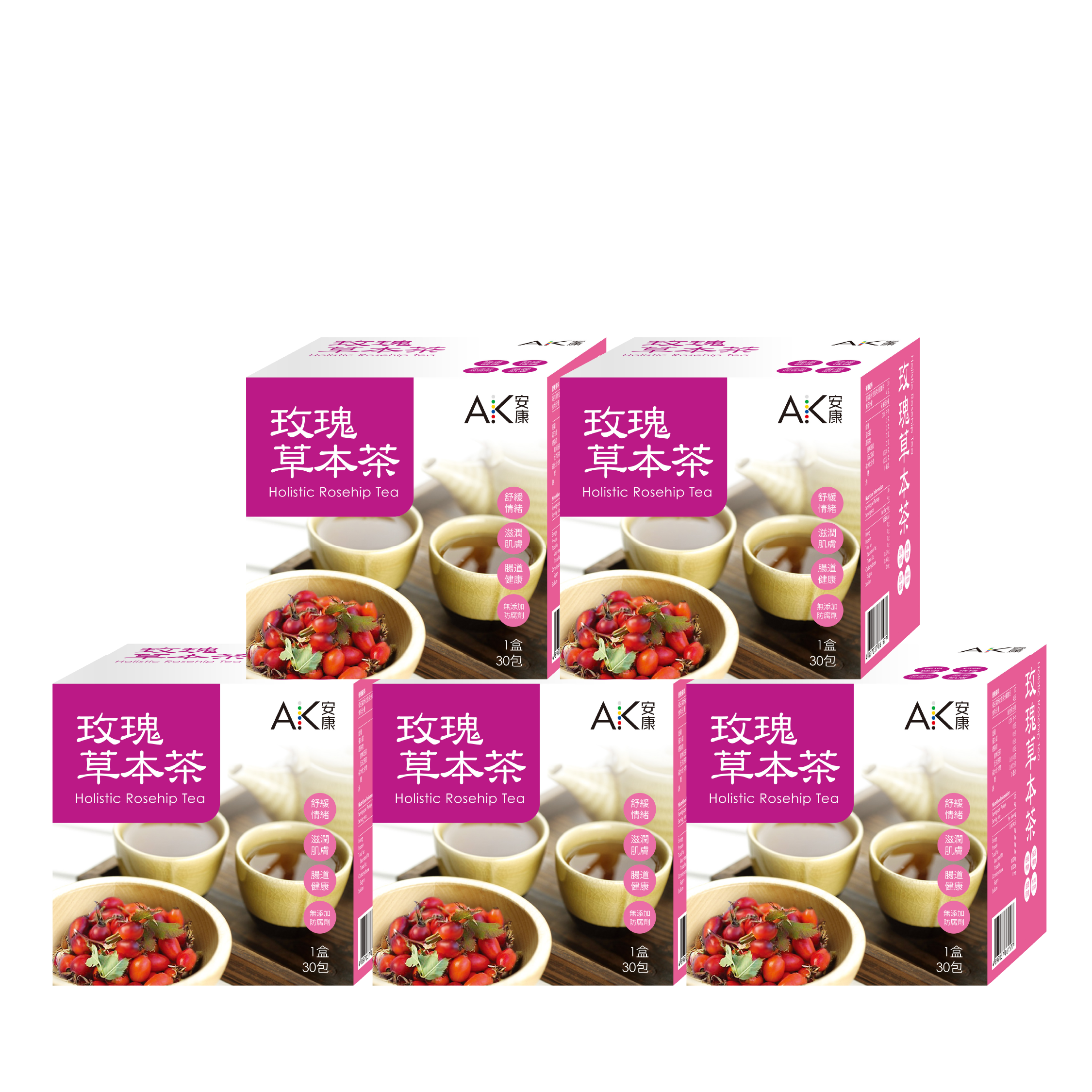 【5盒優惠】玫瑰草本茶(30包/盒)